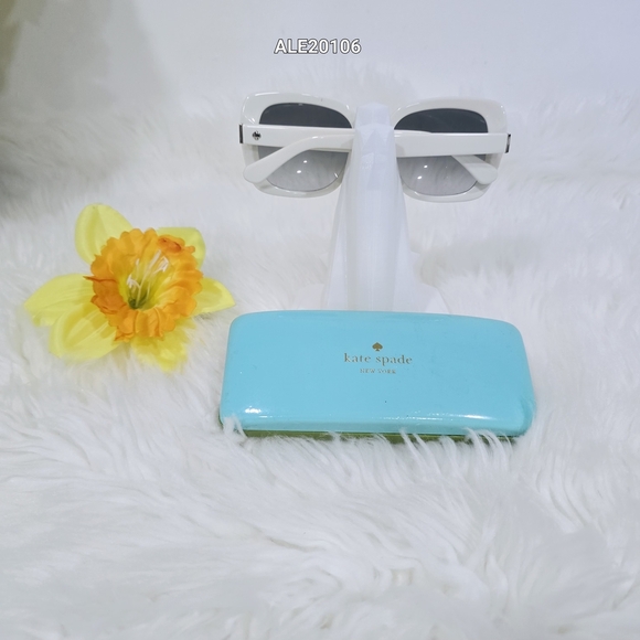 Kate Spade White and Black Sunglasses
